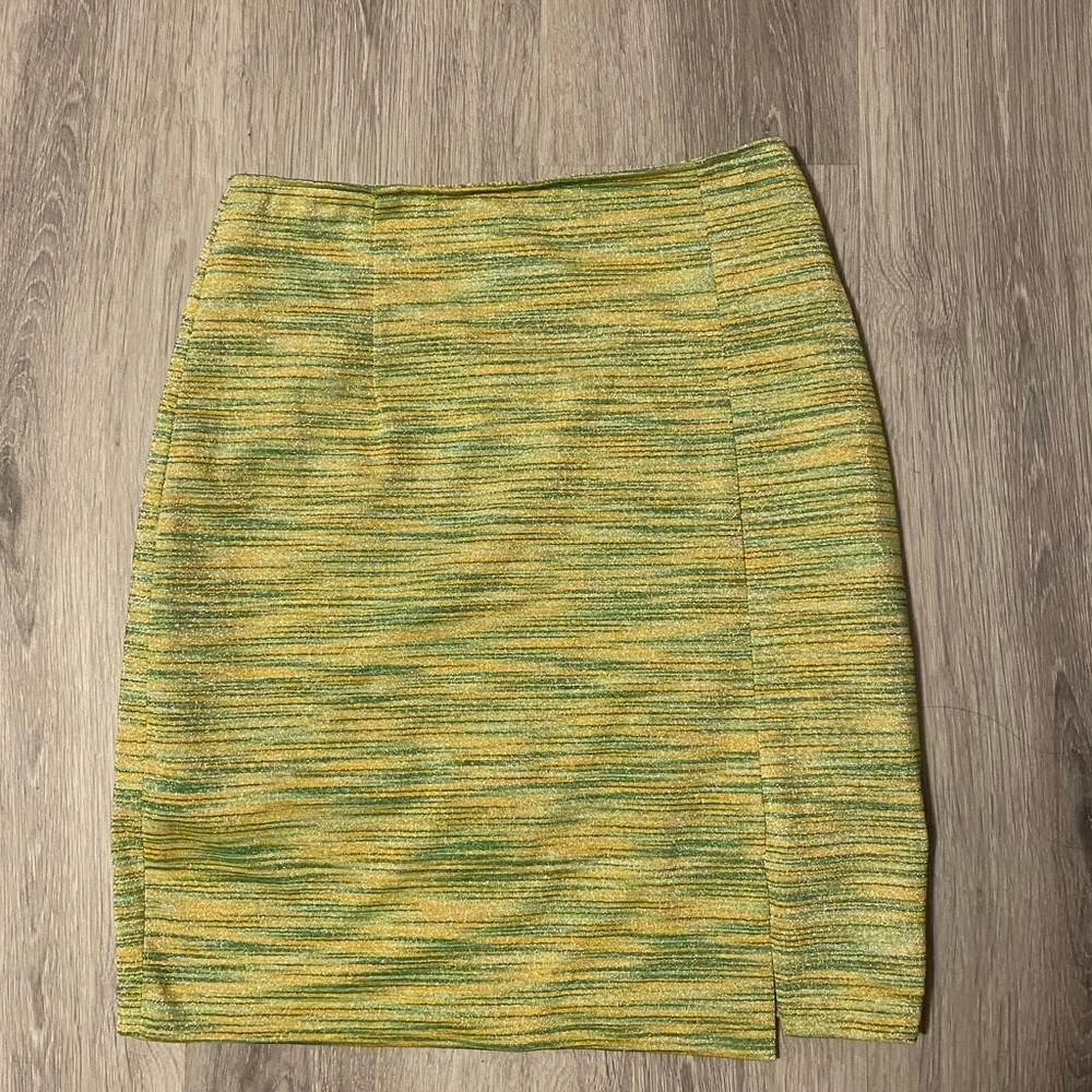 Y2k Green mini skirt